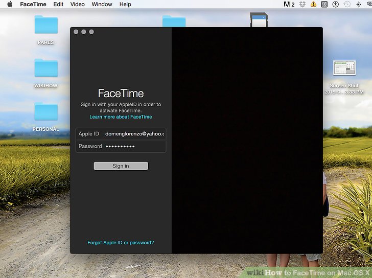 Facetime for mac laptop